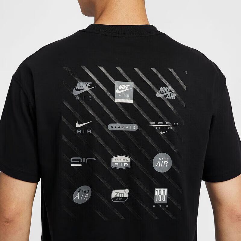 Nike Men's Multi-Swoosh Round Neck Short Sleeve T-Shirt