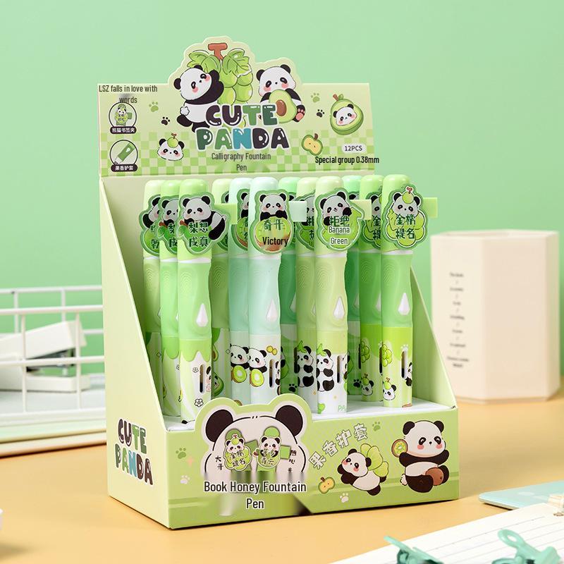 Heat Erasable Fountain Pen Set with Cute Bookmarks and Refillable Cartridge for Students