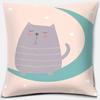 Cute Cartoon Animal Pattern Print Collection  Pillowcase Square  Home Office Decor