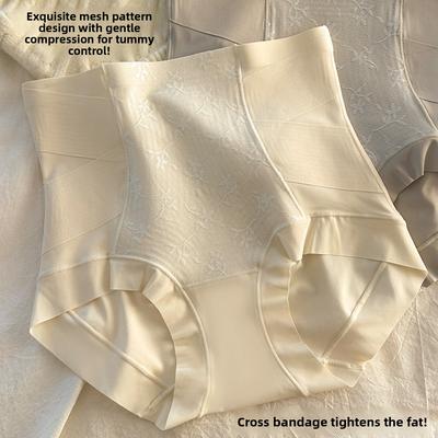 Große Größe Damen Frühling und Herbst Neu Kreuz Bandage Heben Hüfte Bauch Hohe Taille Dreieck Slips