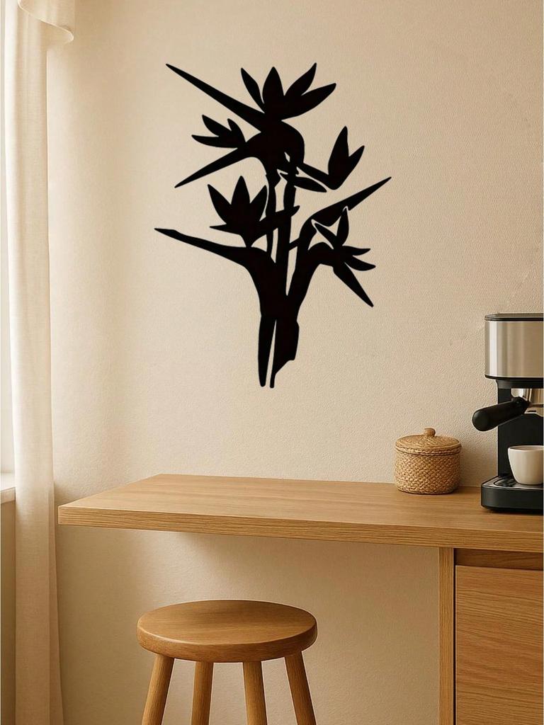 Elegant Abstract Plant Metal Wall Art for Living Room, Study & Bedroom