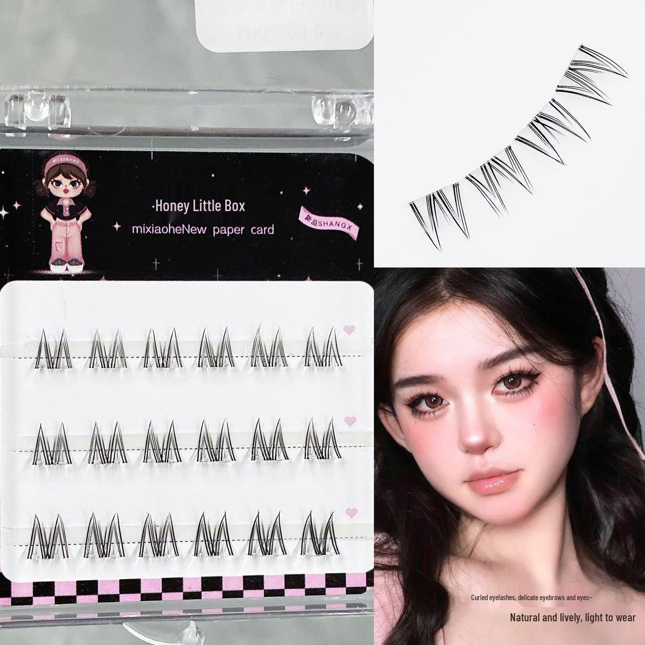 

Бесклеевые ресницы серии Gugu Chicken большой вместимости с естественным видом — легко снимаются, фотогеничный дизайн, идеально подходят для образа «маленькой дикой кошечки».