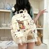 Printed Junior High School Student Backpack Waterproof Large Capacity Schoolbag Women's Backpack