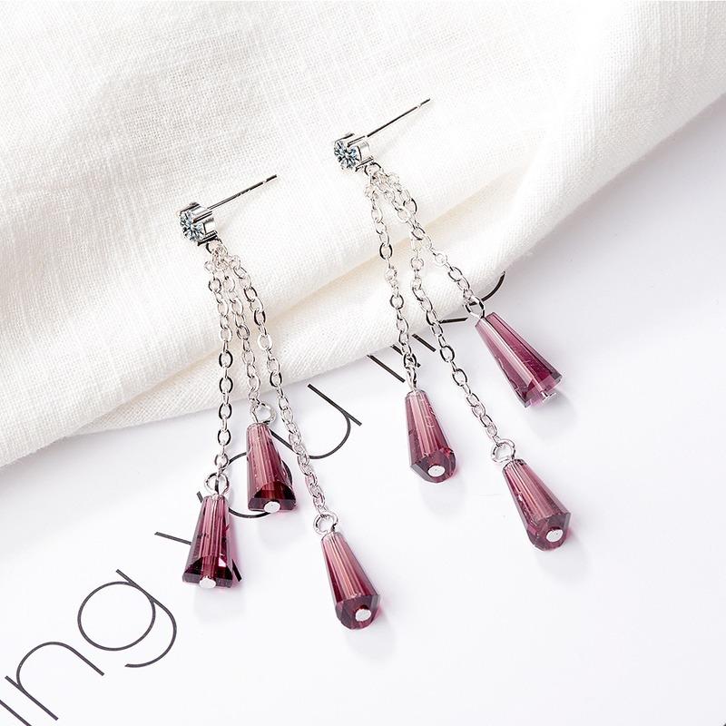 Lindon Women's Zircon Copper Alloy Earrings - Wedding Party Gift Pendant Earrings