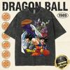 Hot Sale Dragon Ball Graphic Print T-Shirt Men Women Vintage Washed Cotton Summer New Tee Streetwear Y2K Harajuku Fashion Casual Oversized Top