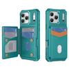 For iPhone 17 Pro Max Case RFID Blocking Card Slot Kickstand Leather + TPU Phone Cover
