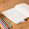 Planner Stencil Set Coil-bound Notebook Stencil Handmade Flexible Template Set for Diy Scrapbooking Journaling with Dot Grid