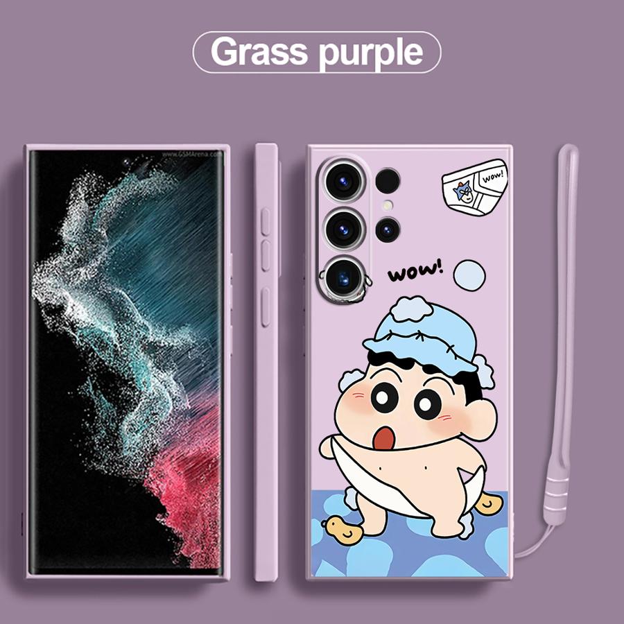 Crayon Shin-chan Phone Cover Case for Samsung Galaxy S25 S23 Note 20 10 Ultra S22 S20 FE S21 Plus S25Edge S24 Ultra
