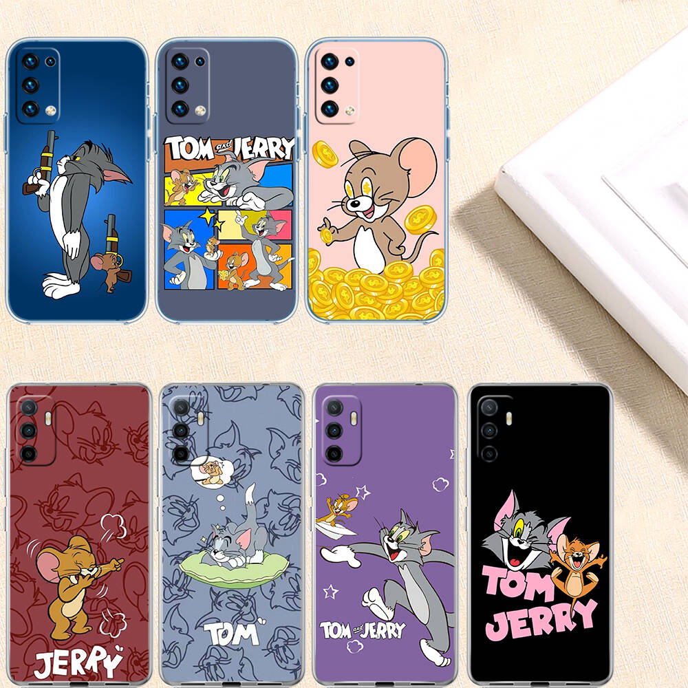 Cute Tom and Jerry Phone Case for Motorola Edge 20 30 S30 40 50 Fusion Lite Plus Pro Ultra Neo One Action Zoom Hyper Power Macro Vision
