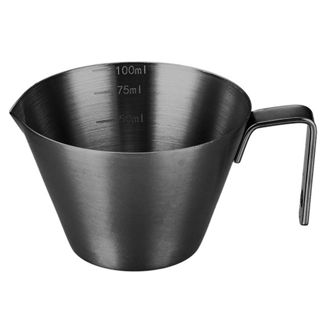 100ml Espresso measuring cup with handle 304 Stainless Steel Coffee Extraction Cup Kitchen Tool Accessories Coffee Mug for Bar