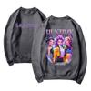 Damemote Casual Langermet trykt rundhals sweatshirt topp