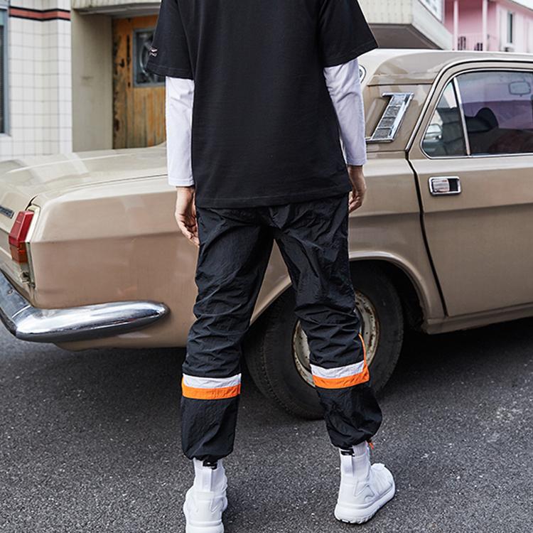 Li Ning New York Fashion Week Runway Series Casual Loose Wide Leg Woven Sports Pants Men Pants Black AYKP649-1