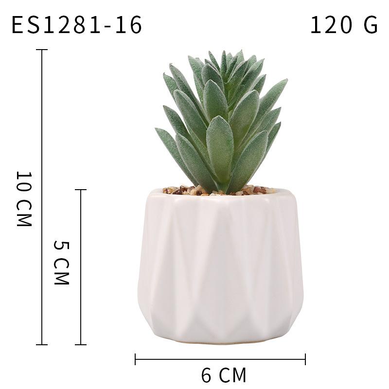 Small, Wavy Cup-Shaped Simulated Succulent Plant Potted Plant, Nordic Office Furniture Fresh Decoration