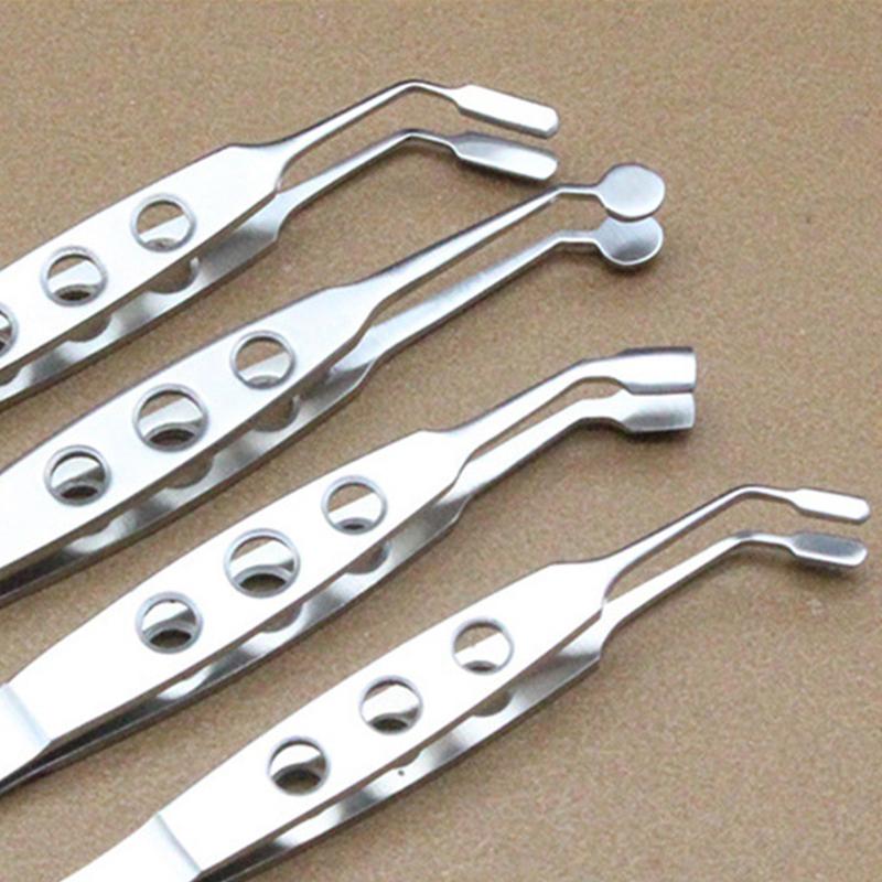 Pensetă pentru pleoape Pensetă pentru glandele meibomiene Femei Clip Compresor pentru gene Metal din oțel inoxidabil Expresor Extensie Machiaj Precis