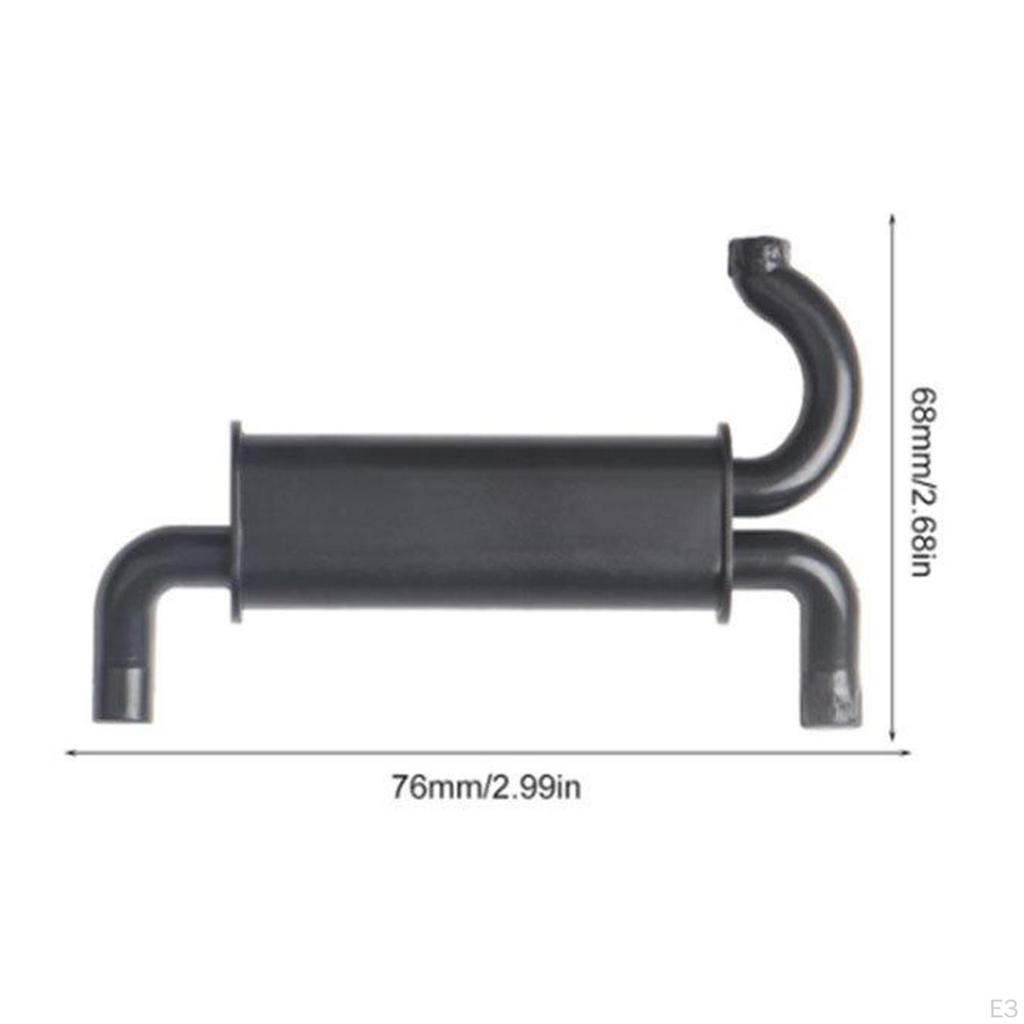 Black Dual Exhaust for Axial SCX10 RC Crawler Upgrades