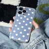 Premium Phone Case For Iphone 16E 17E 13 14 16 17 Air 15 Plus 12 11 Pro Max Smooth Touch Shell Simple White Wave Dot Cover