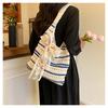 Shoulder bag women's spring and summer new straw woven tote bucket bag hollow large capacity underarm bag woven bag
