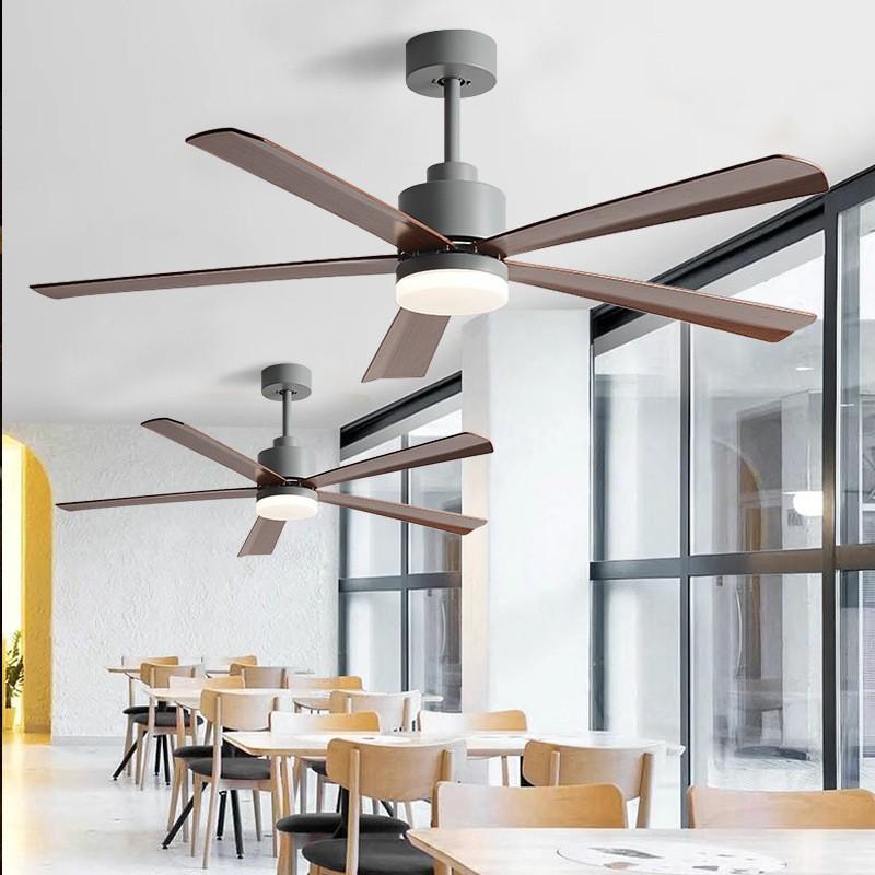 Nordic 54-Inch Ceiling Fan with Light and Chandelier for Living/Dining Room