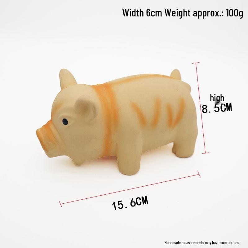 Durable Latex Squeaky Dog Toy for Teething, Stress Relief, and Interactive Training