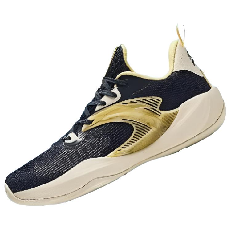 New Anta Light Cavalry 9 Cushioning, Wear Resistant Low top Basketball Shoes Men's Blue White Yellow 112421610-4
