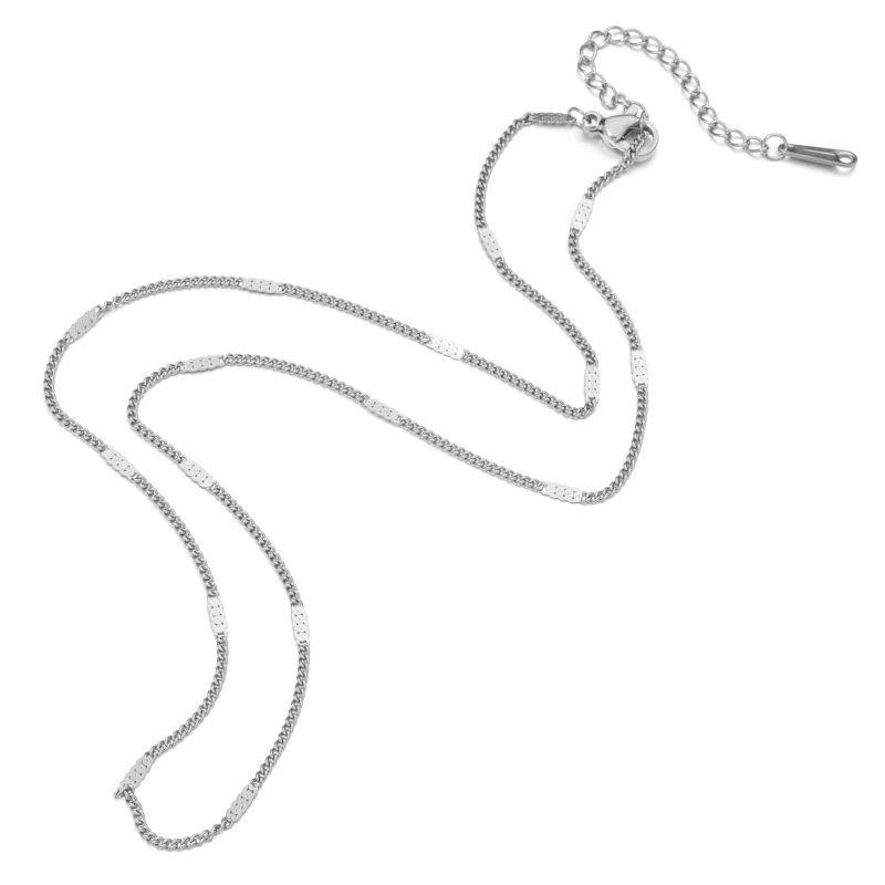 Non-Fading Titanium Steel O-Shaped Clavicle Chain for DIY Jewelry