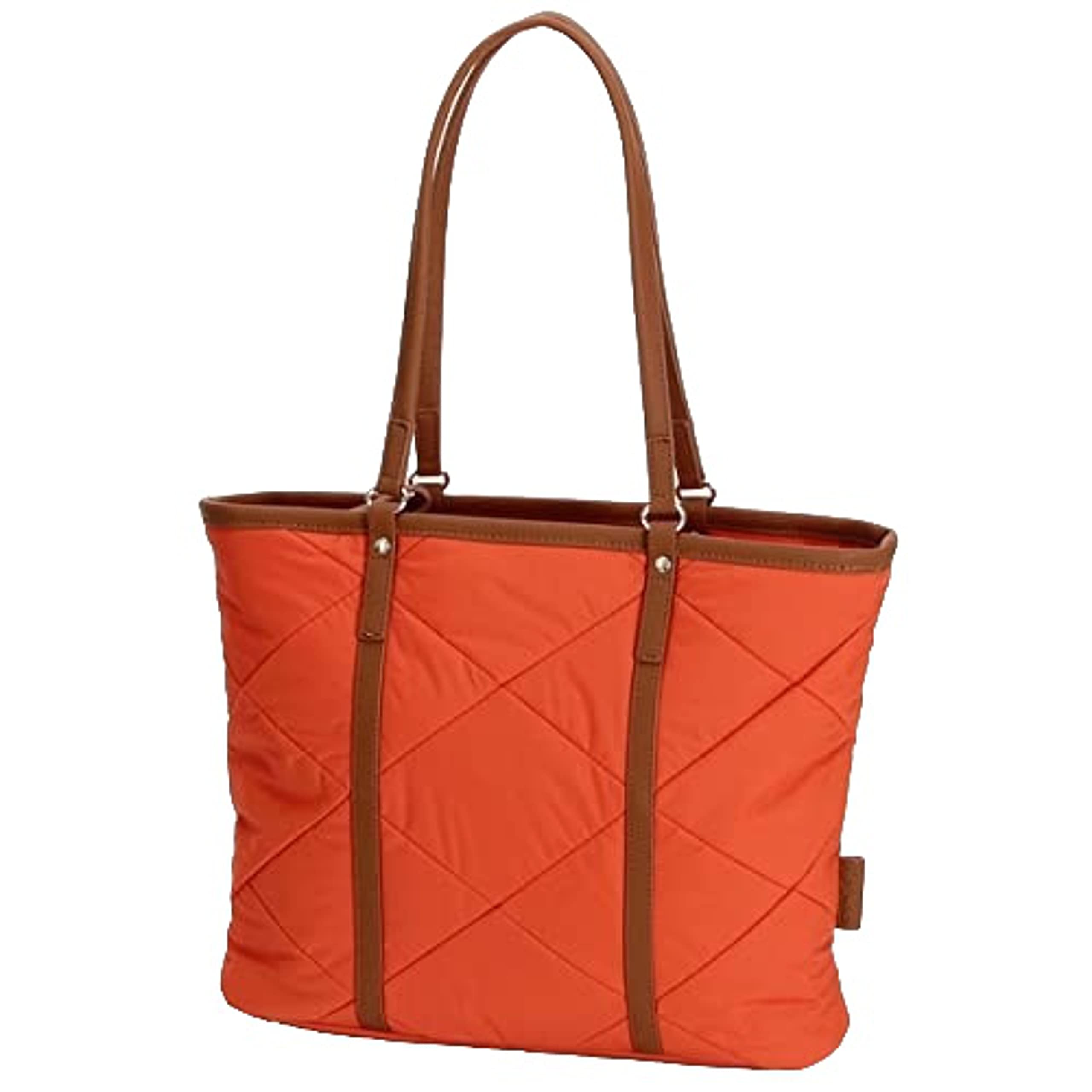 

Сумка-тоут из нейлоновой тафты пэчворк A4 кирпично-коричневая [Isaac] Сумка, Тоут, Женская, (46)