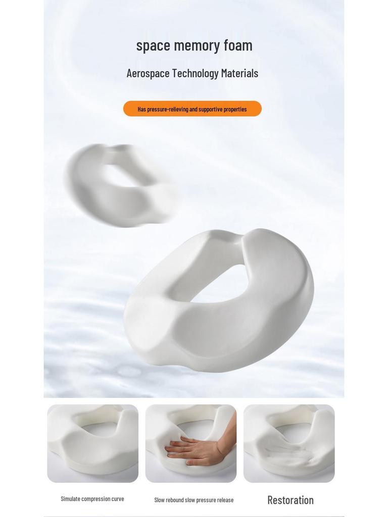 Enhanced Memory Foam Hemorrhoid Seat Cushion – Breathable, Non-Collapsing Support for Long Sitting, Coccyx Comfort, and Improved Posture.
