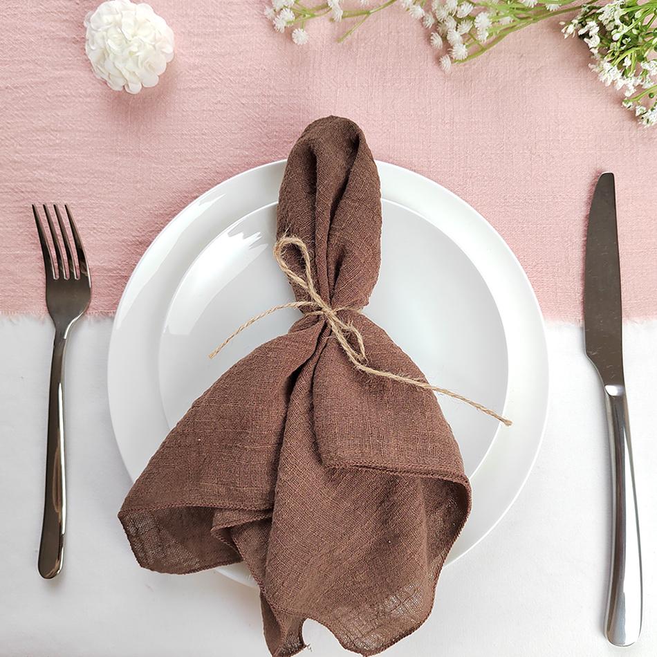 Set of 50 Cotton Cloth Napkins Gauze Fabric 30x30 Cm Factory Outlet Wedding Decor Everyday Use Dinner  Tea Towel Table  Village