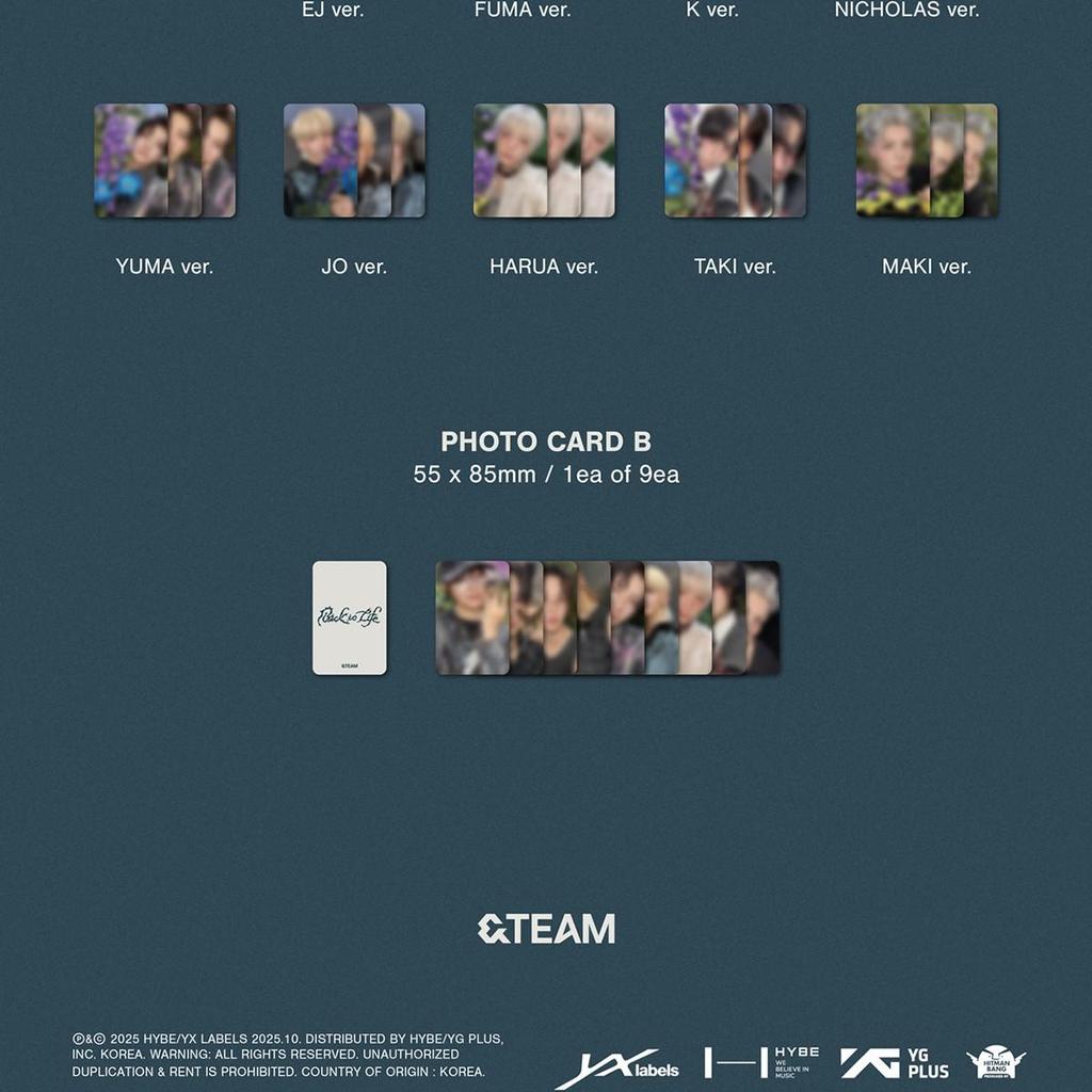 &TEAM [BACK TO LIFE] KR 1. Mini Album ROAR