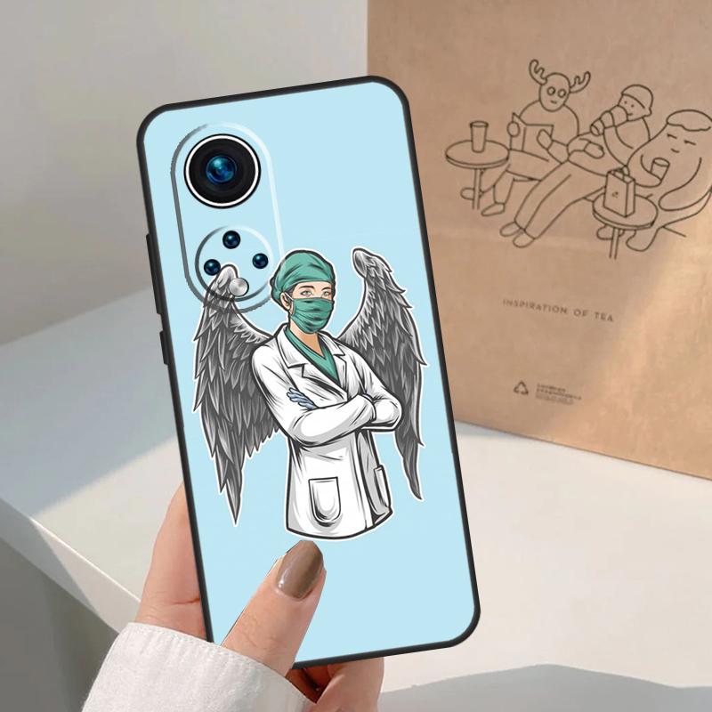 Cartoon Medicine Doctor Nurse For Honor Magic 8 5 6 7 Pro Case For Honor 400 200 Lite 50 70 90 X8c X8b X9a X9b X9c X9d Win