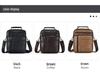 Herren Echtleder Vertikale Umhängetasche - Multifunktionale High-End Schultertasche für den lässigen Pendelverkehr
