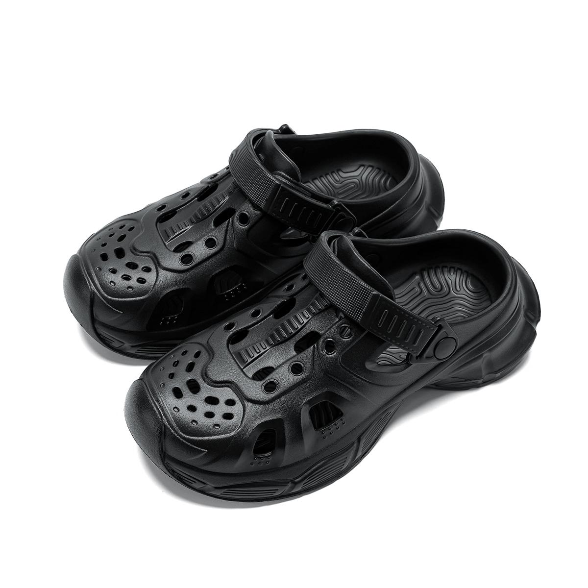 

Туфли унисекс из ЭВА с дырочками, спортивные тапочки с увеличенной толстой подошвой, дышащие, удобные, для улицы 36-37 чёрный