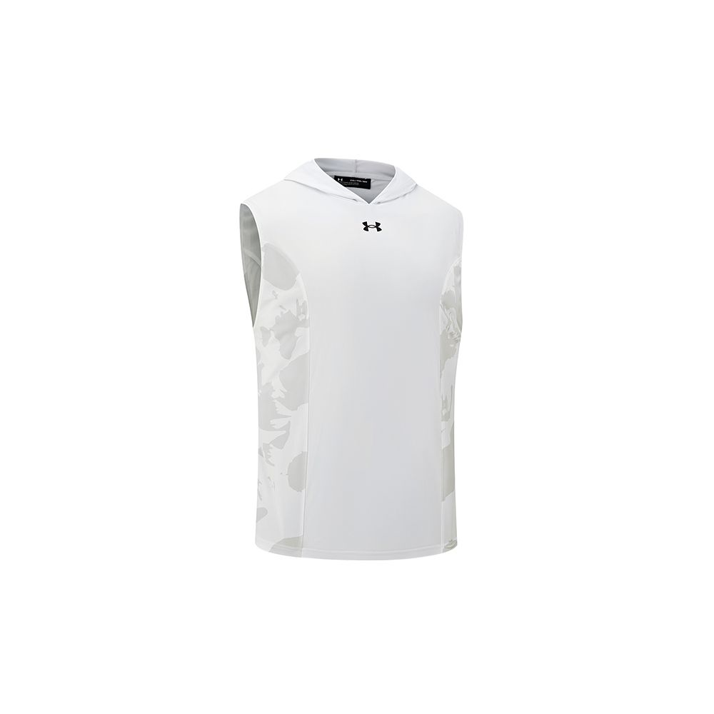 Under Armour Sports Running Fitness Basketball Moisture Wicking Quick Dry Hooded Sleeveless Vest Unisex Vests White 24500001-100