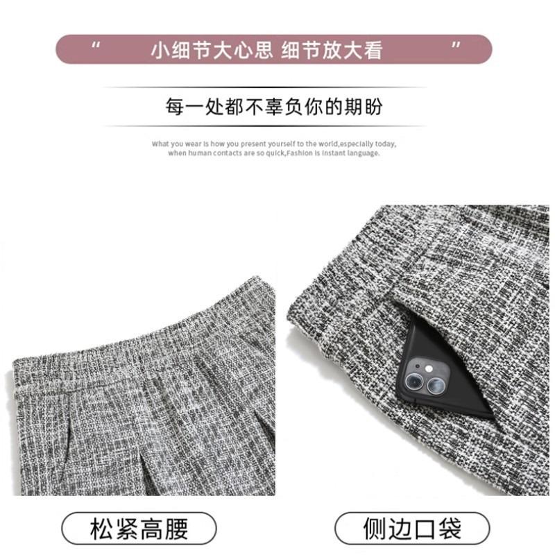 Gray lazy wind wide-leg pants women's spring and summer new casual straight loose small sweatpants