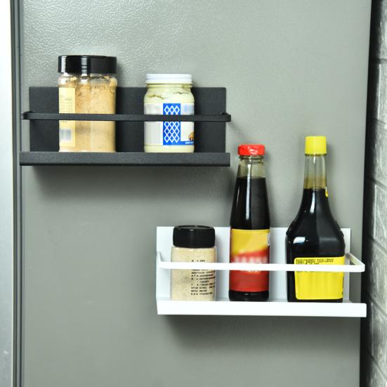 Magnetischer Kühlschrank-Aufbewahrungsregal, Küchen-Vorratshalter, Wandbehälter