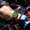 OPK 8143 Men's Quartz Wristwatch Waterproof Luminous Square Dial Steel Strap Business Dress Luxury Watch for Man