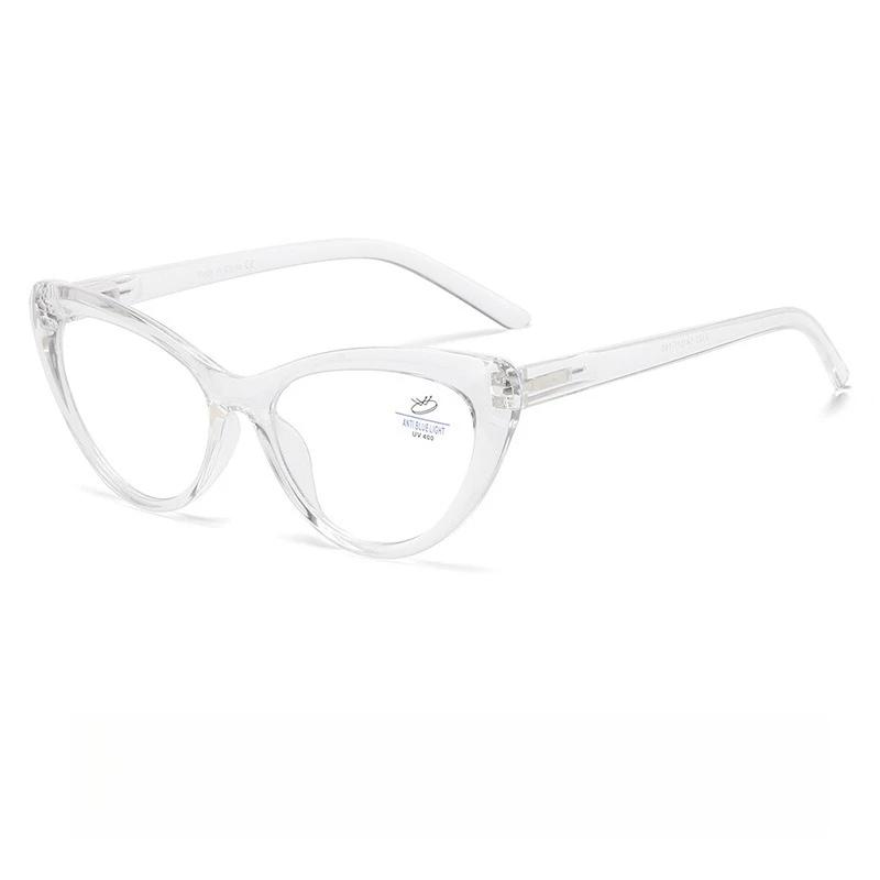 New Fashionable HD Personalized Cat Eye Women's Reading Glasses Ultra Light Neutral Advanced Sensing Anti Blue Light Glasses