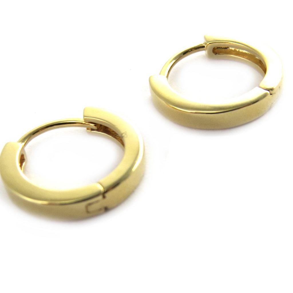 Les Trésors De Lily [M8778] - Cercei cu cerc „Coreografie” placați cu aur - 27x3 mm