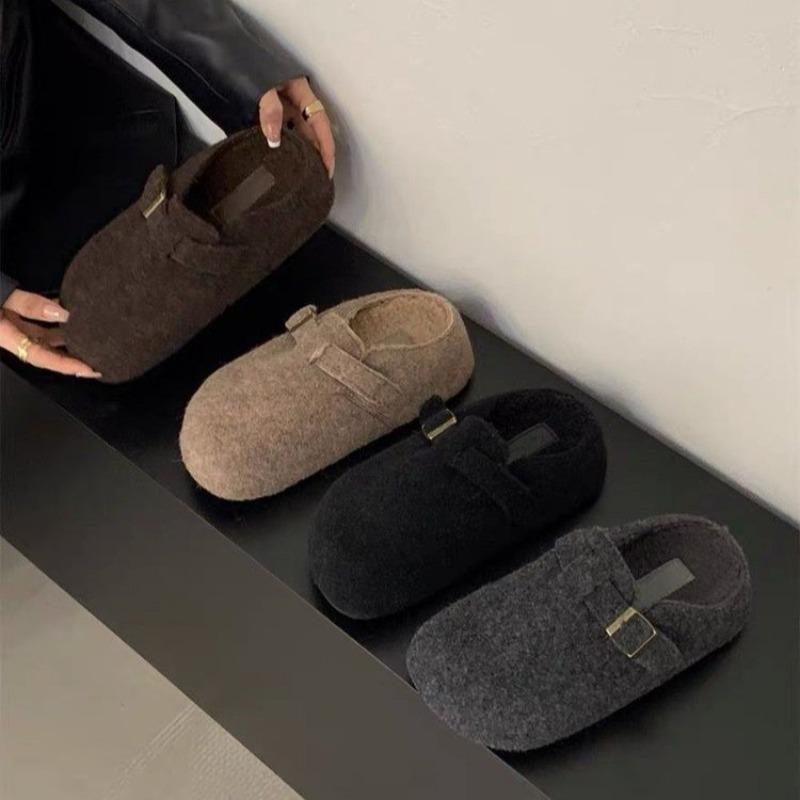 Fashion Women Flats Platform Slippers Fashion Mules Shoes Trend New Winter 2025 Slingback Shoes Casaul Flip Flops Woman Slides Zapatos