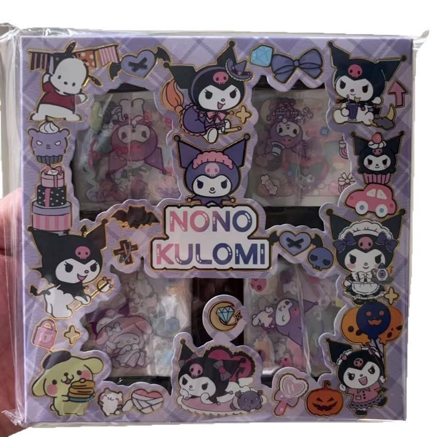 Sanrio 100 шт. Экологичный набор прозрачных мультяшных наклеек - Милые звездочки для детских дневников и подарков