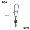 Fishing Snap Swivels Duo Lock Ball Bearing Swivel Snap Stainless Steel Fishing Accessories Fast Snap Clip Fishing Lure Connector