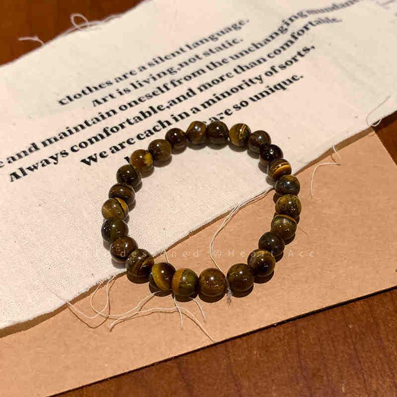 2024 Women's Chinese Style Tiger Eye Beaded Friendship Bracelet - Elegant, Unique Design