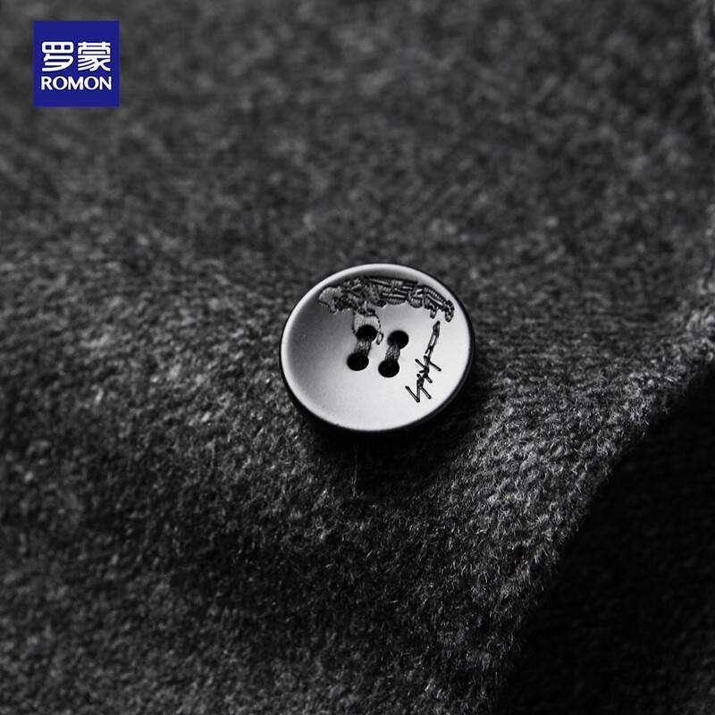 Luomeng Men's Double-Faced Wool Blend Winter Overcoat