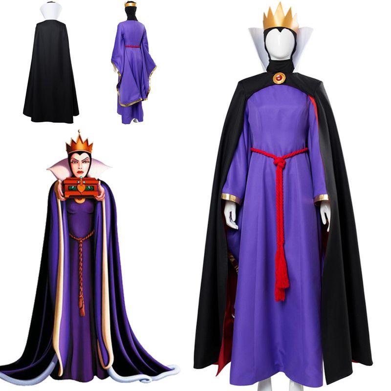 Incantevole Abito da Regina Cattiva di Biancaneve Outfit per Eventi di Halloween Carnevale per Adulti