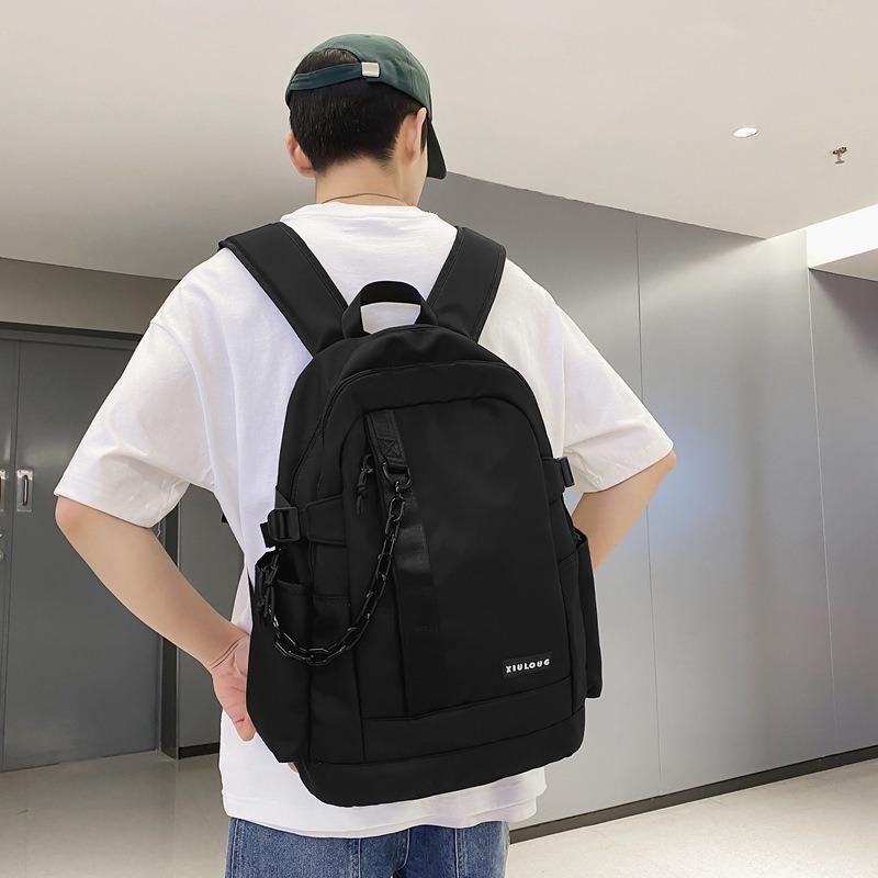 Fashion temperament schoolbag female high school college student trend sense backpack male large capacity travel computer backpack