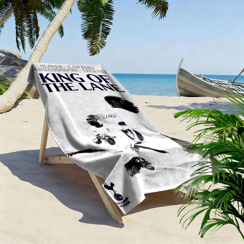 Tottenham Team Print Beach Towel, Large Soft Quick Dry Towel for Beach Camping Swimming