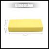 7" X 2.76" X 1.2" Car Wash Sponge Soft Sponge PVA Water Absorbing Foam Sponge for Car Washing Cleaning Yellow Durable Material
