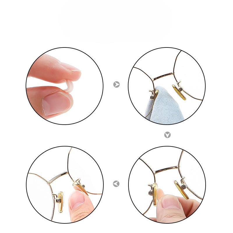 Soft Sponge Nose Pads for Glasses, No Pressure Marks, No Makeup Peeling, Anti-slip, Height-increasing Eye Frame, Comfortable Nose Pads