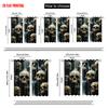 2pcs  2D Plane Printing Pattern Curtains Skull Polyester Woven (without Rod) Outdoor Decorations for Study   Living Room   Kitchen