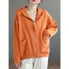 Fashion Women's Hooded Sweatshirt Short Coat Casual Loose Cotton Jacket